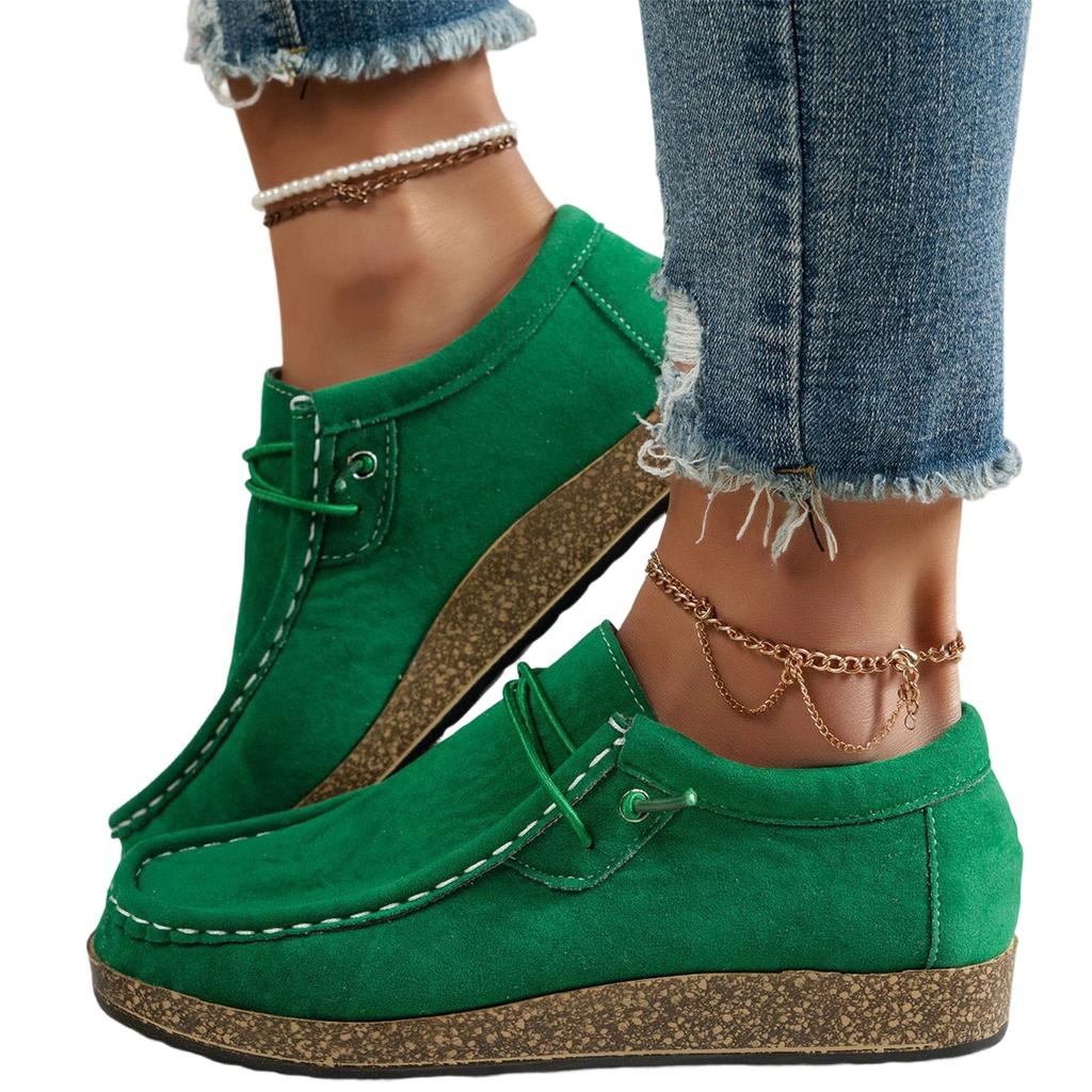 Women's Fashion Casual Plus-Size Lace-Up Low-Top Shoes