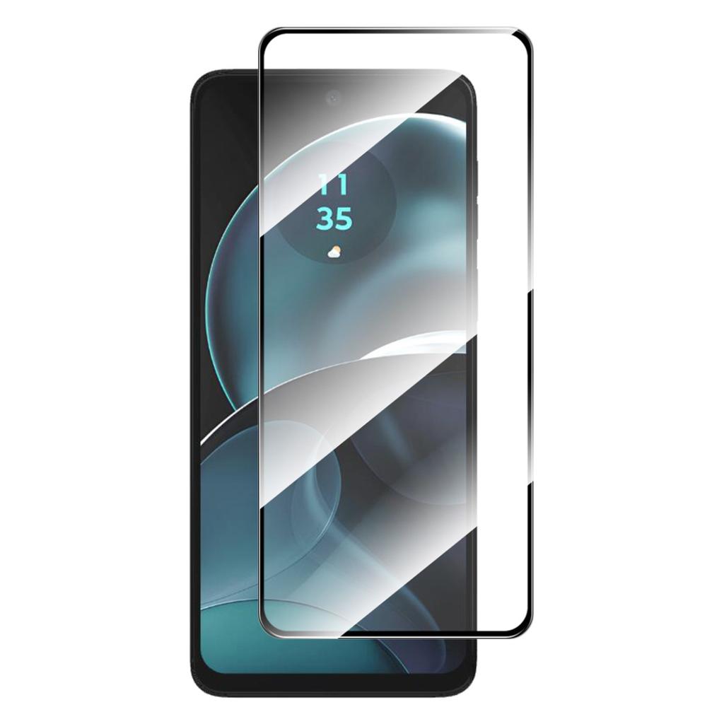 ENKAY HAT PRINCE For Motorola Moto G14 4G/G54 5G High Aluminium-silicon Glass Screen Protector 2.5D Silk Print Anti-scratch Film