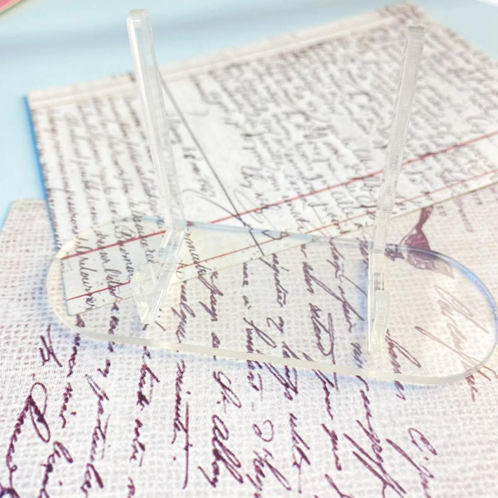 10 kusů Průhledné akrylové stojánky na karty pro hodnocené sportovní karty a vystavení sběratelských karet, výzvové mince, malé stojánky