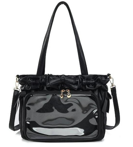 Headache Original Versatile Ita Bag [Ballet Holiday] Lolita Tote Women’s Crossbody Shoulder Bag PU Solid Color