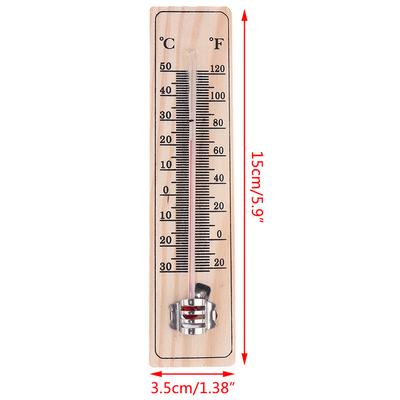 1Pc Portable Garden House Garage Office Room Hung Logger Universal Wall Hang Thermometer Indoor Outdoor