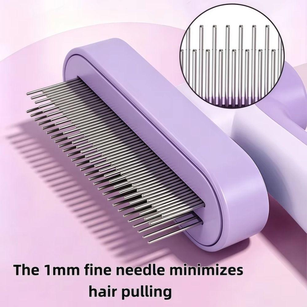 Rotatable Pet Hair Removal Comb Round Steel Pins Cat Dematting Comb Dog Hair Remover  For Cats
