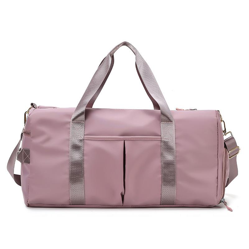 Travel fitness bag new simple travel anti-splashing fabric dry and wet separation shoulder messenger bag