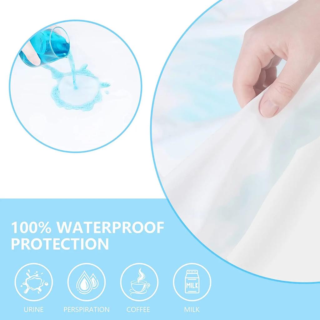 8 Colors, 9 Sizes Waterproof Bedsheet Comfortable Fitted Sheets for All Seasons Perfect for King Beds Soft Bedding Smooth Texture Mattress Protector