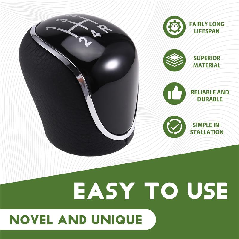 Car 5-Speed Gear Shift Knob Replacement Head For Ford C-Max Focus Mk2 MK3 Kuga Galaxy Mondeo Car Accessories