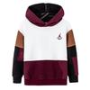 Jordan Kids Comfort Fleece Hoodie With Splicing And Long Sleeves Kids Tops White JD2242045GS-002