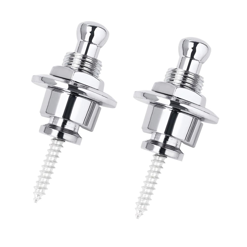 Guitar Strap Buttons Pins 1/2PCS 3 Color For Choose Premium Guitar Strap Locks Metal Security Strap Buttons Metal End Pins