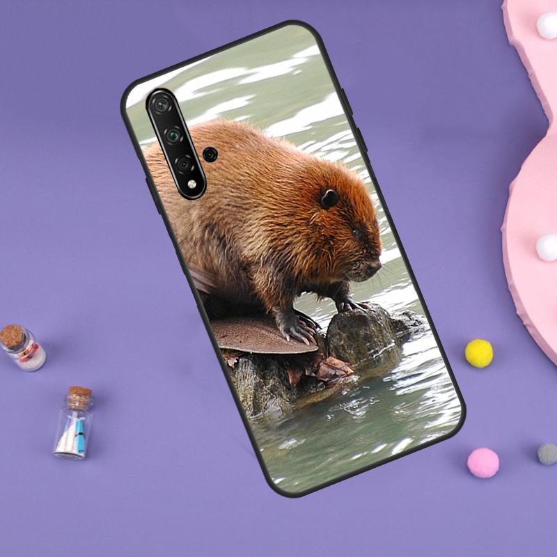 Animal Beaver For Huawei Nova 7i 8i 11i 12i 12s 9 10 SE Y60 Y61 Y70 Y72 Y73 Y90 Y91 P20 P40 P30 Lite Case