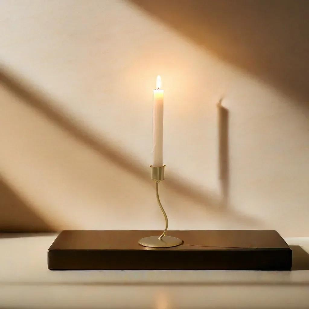 Nordic Wind Light Luxury Silver Candlestick Valentine's Day Romantic Table  Dinner Props Western Food Candlestick Decoration