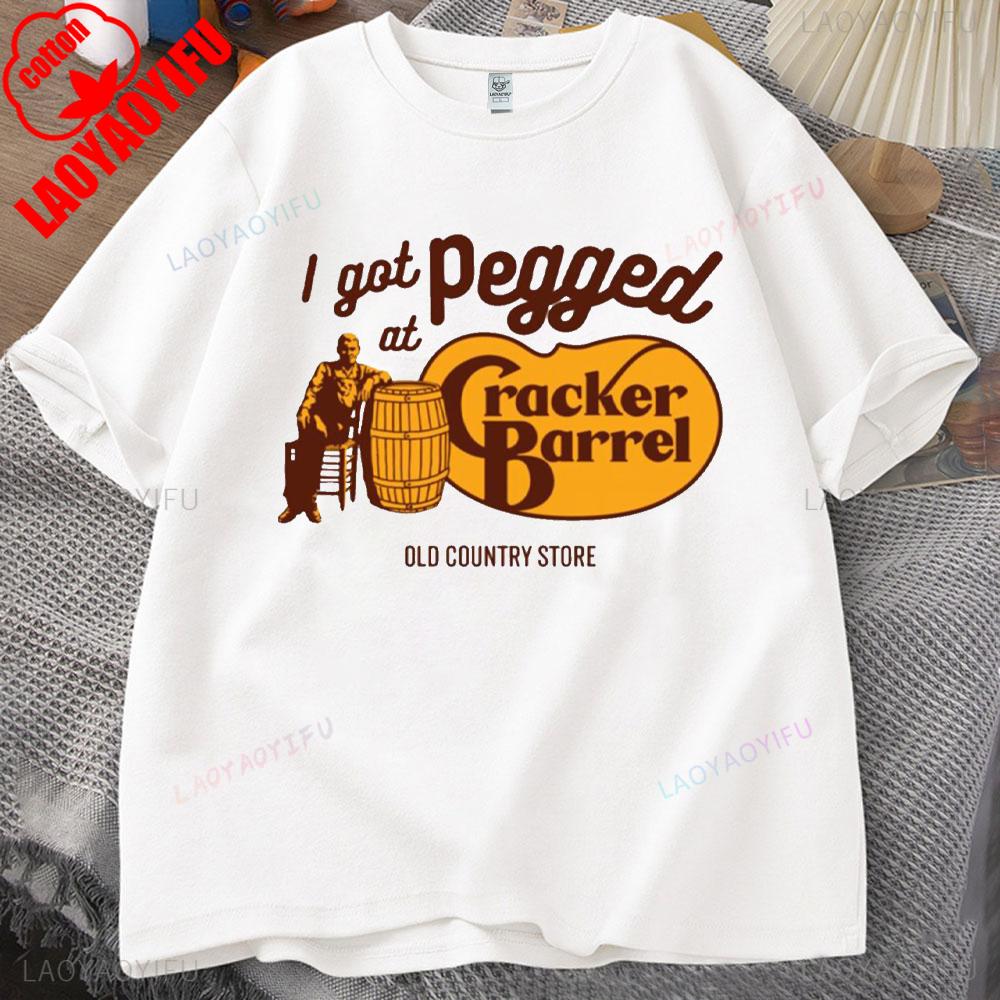 Ich wurde bei Cracker Barrel Old Country Store festgenagelt Persönlichkeits-T-Shirt Vintage Cracker Barrel T-Shirt Vintage Shirt Sarkastisches T-Shirt