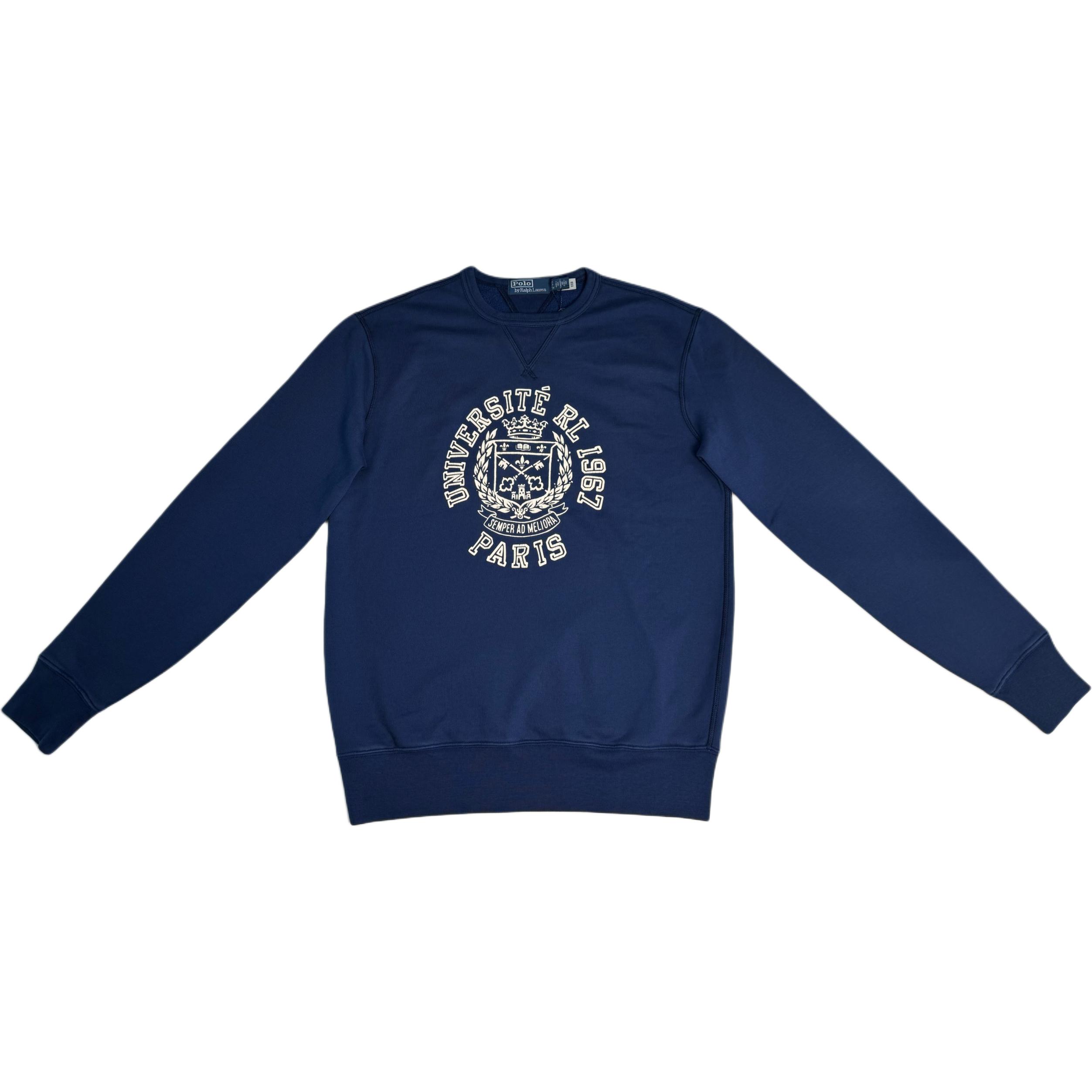 

Polo Ralph Lauren Пуловер с круглым вырезом, с принтом логотипа, вышитый флис, с длинным рукавом, мужская толстовка 710967836-001 S