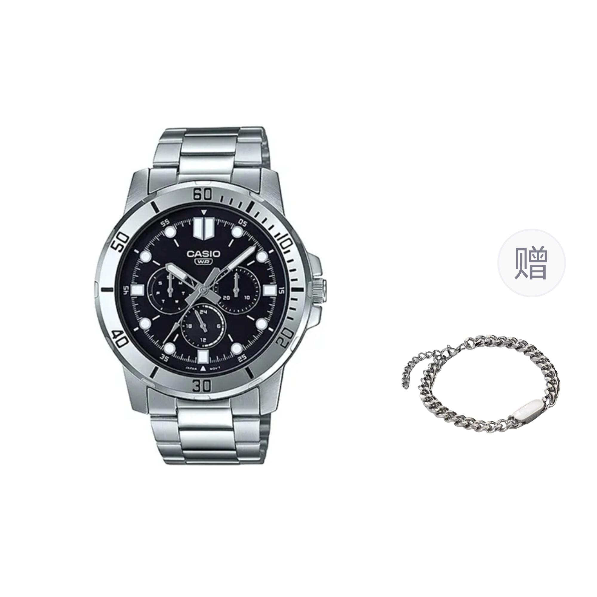 CASIO Men Black Watch MTP-VD300D-1E- Black