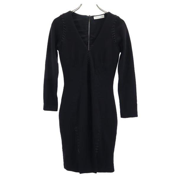 ALTUZARRA wool Long sleeve one piece black Women Used