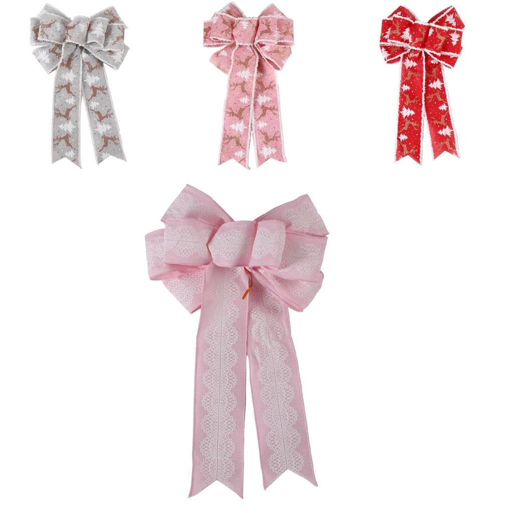 Bow Whimsical Christmas Ornaments In Various Colors For Joyful Occasions Festive