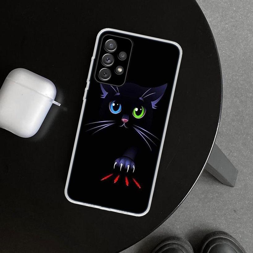 Cat Footprint Funny Paw Cute Phone Case for Samsung Galaxy A17 A16 A26 A36 A56 A57 A37 A15 A25 A35 A55 A14 A24 A34 A54 A13 A23 A