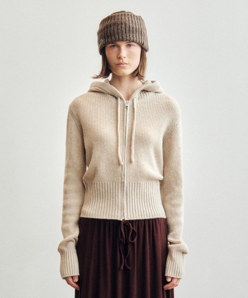 Citta Wool Hooded Zip-Up Knit_Ctk233(4Color)