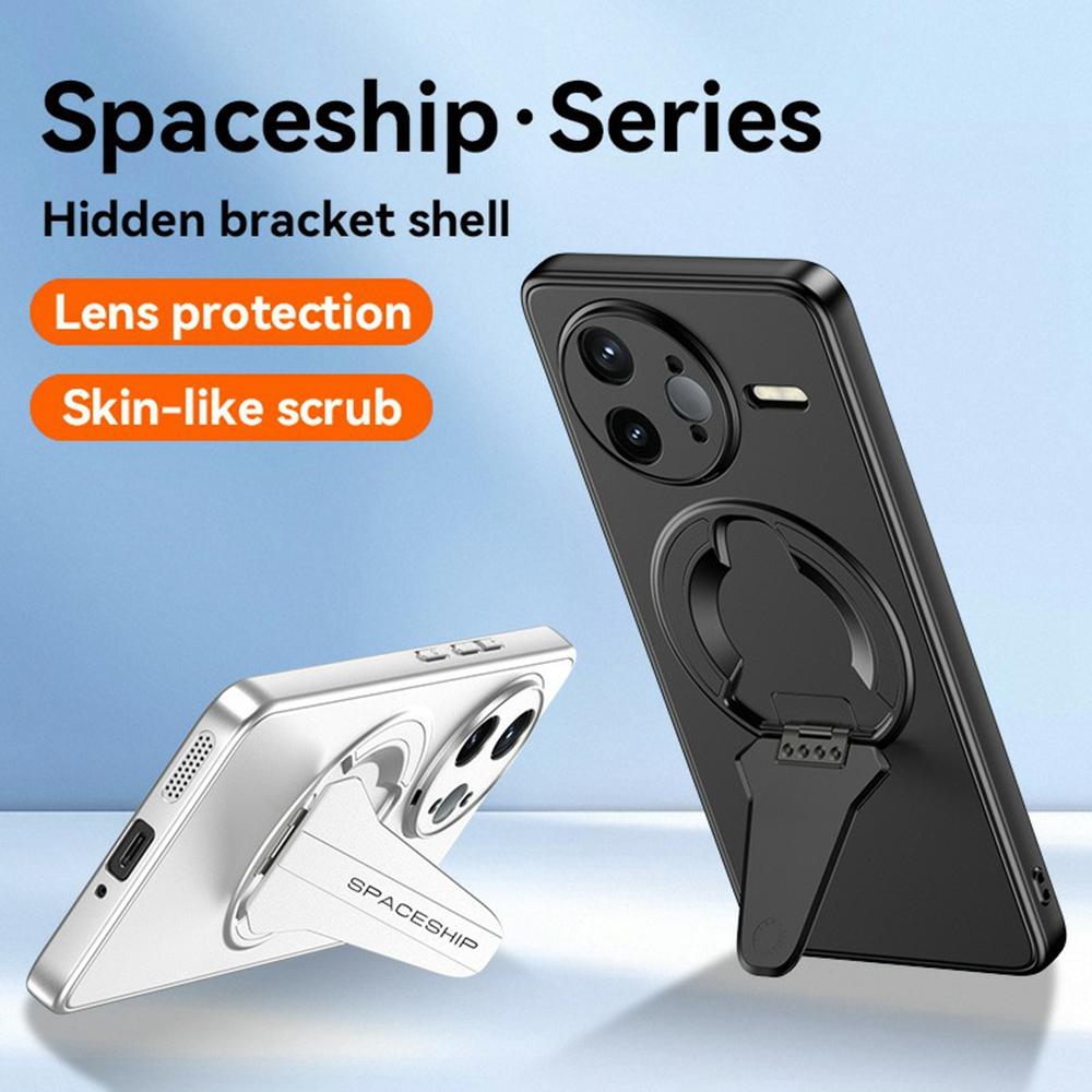 For Xiaomi Poco F7 Ultra 5G/Redmi K80 Pro 5G Case Compatible with MagSafe Hidden Kickstand Skin-Feel Matte PC TPU Phone Back Cover