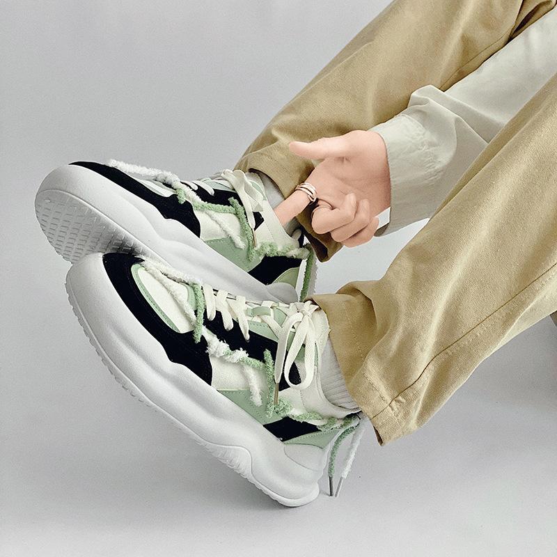 

Fashion Shoes Men s Shoes Trend 2024 Spring Fashion New Hong Kong Fengsen Casual Sports Shoes Dad Shoes Men s Youthful Vitality 44 чёрный