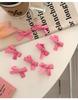 8 Stück/Los Rosa Schleife Haarspangen Niedliche Beige Schleife Haarnadel Kleine Haarspangen Druckspange Für Frauen Mädchen Mode Haaraccessoires
