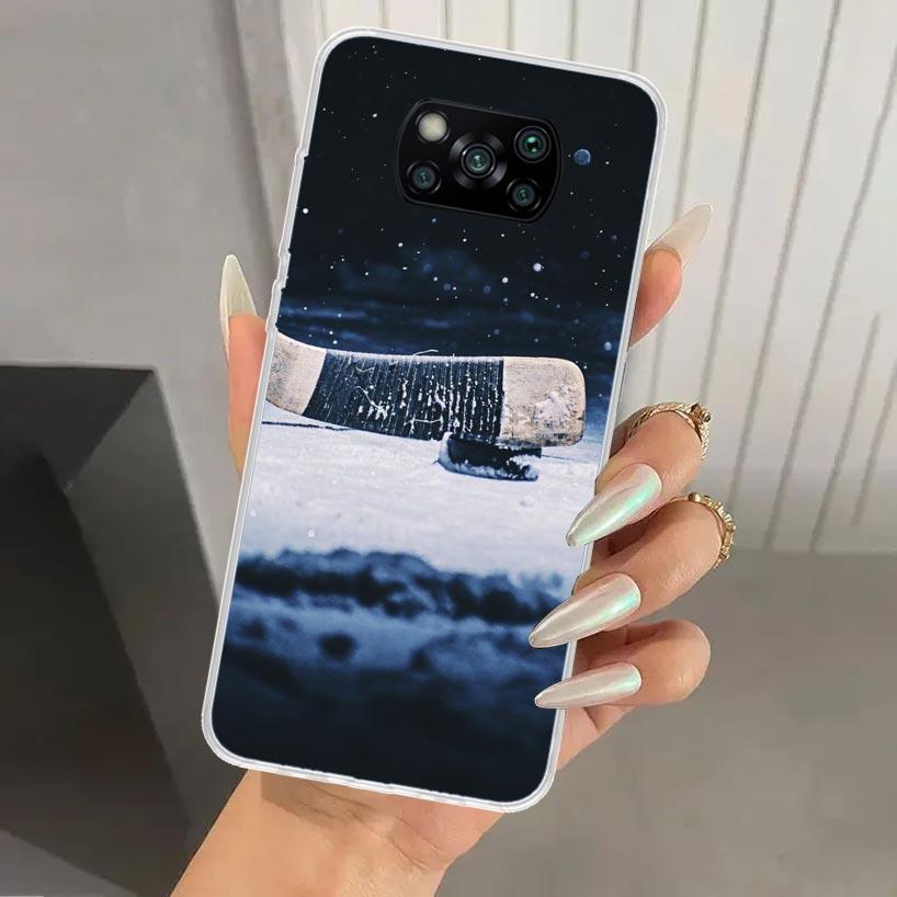 Ice Hockey Rink Sport Phone Case for Xiaomi Poco X7 X6 X5 X4 X3 Nfc F7 Ultra F6 F5 Pro F4 GT F3 M6 M5S M4 M3 Soft Print Shell X7