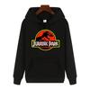 2026 Men High‑end Quality Jurassic Park Pattern Print Hoodie Autumn Winter Thick Warm Outdoor Casual Hooded Pullover Streetwear Unisex Oversized