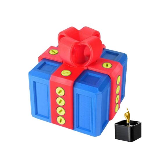 Otravná dárková sada s překvapivým prstem, interaktivní 3D puzzle, šroubovací výzva, dárková krabička pro žertíky s dvojitým úložným prostorem k narozeninám, Vánocům, Halloweenu