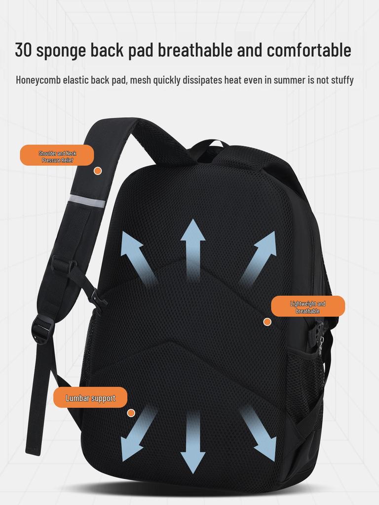 Lightweight, Spine-Supporting Casual Backpack for Boys Grades 2-6