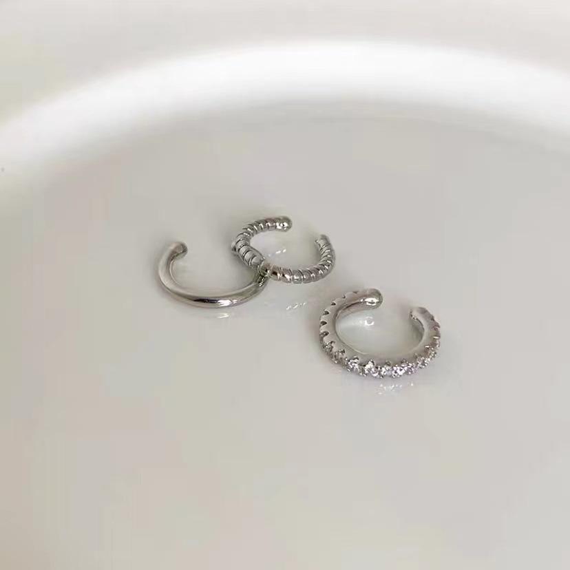 S925 Sterlingsilber Luxus Ohrklemme für Damen - Chic, Retro, Nicht-Gepierctes Design