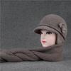Hat Ladies Ear Protector Warm Wool Hat Winter Grandma Fleece Cold Hat