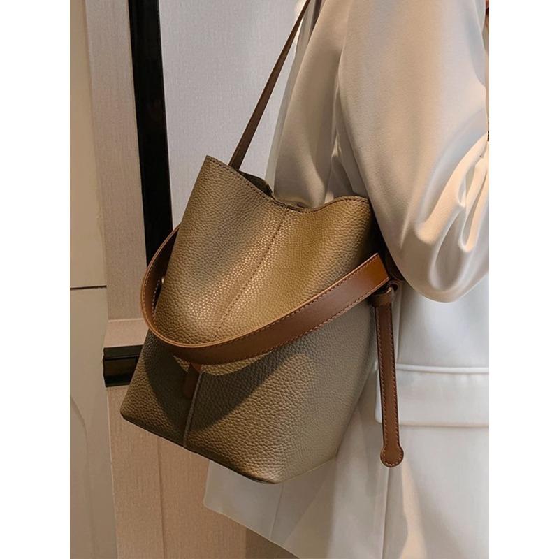 

Сумки через плечо, Женские сумки, Текстура высокого класса, Нишевые летние супермягкие сумки-ведра для воды, и Популярные в этом году сумки для поездок на работу коричневый