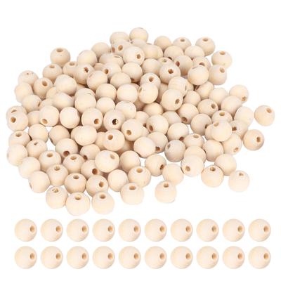 5 Beutel Holzperlen Rund Handgefertigt DIY Unfertige Handgefertigte Zubehör 4mm6mm8mm10mm(Farbe
