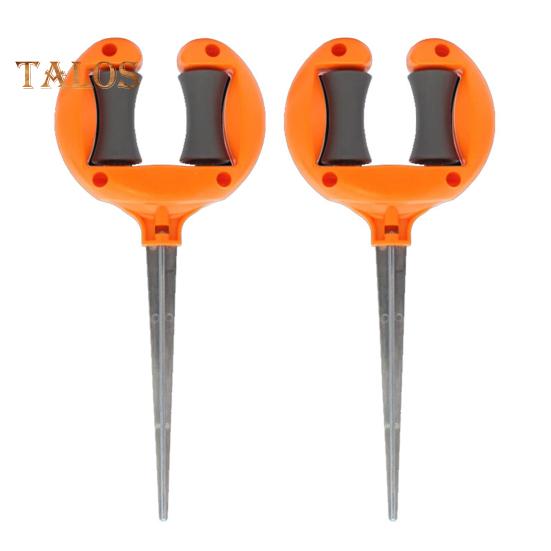 

Направляющая для шланга, садовый держатель для шланга с роликами, вставная направляющая для шланга, удерживает шланг вне цветочных клумб, защищает растения для точного полива 2pcs оранжевый