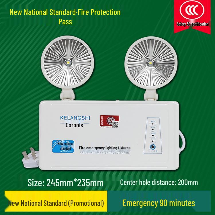 LED Fire Emergency Exit Sign with Plug-In for Evacuation Routes