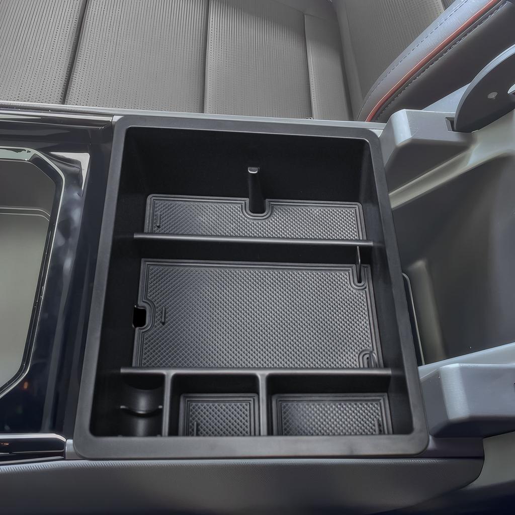 Center Console Organizer for 2025-2025 Chevy Silverado EV Work Truck (WT)/RST First Edition/LT Armrest Storage Box Accessories