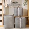 Moisture-Proof Plaid Quilt Storage Bag - Large Capacity, Mold-Resistant, Non-Woven Fabric