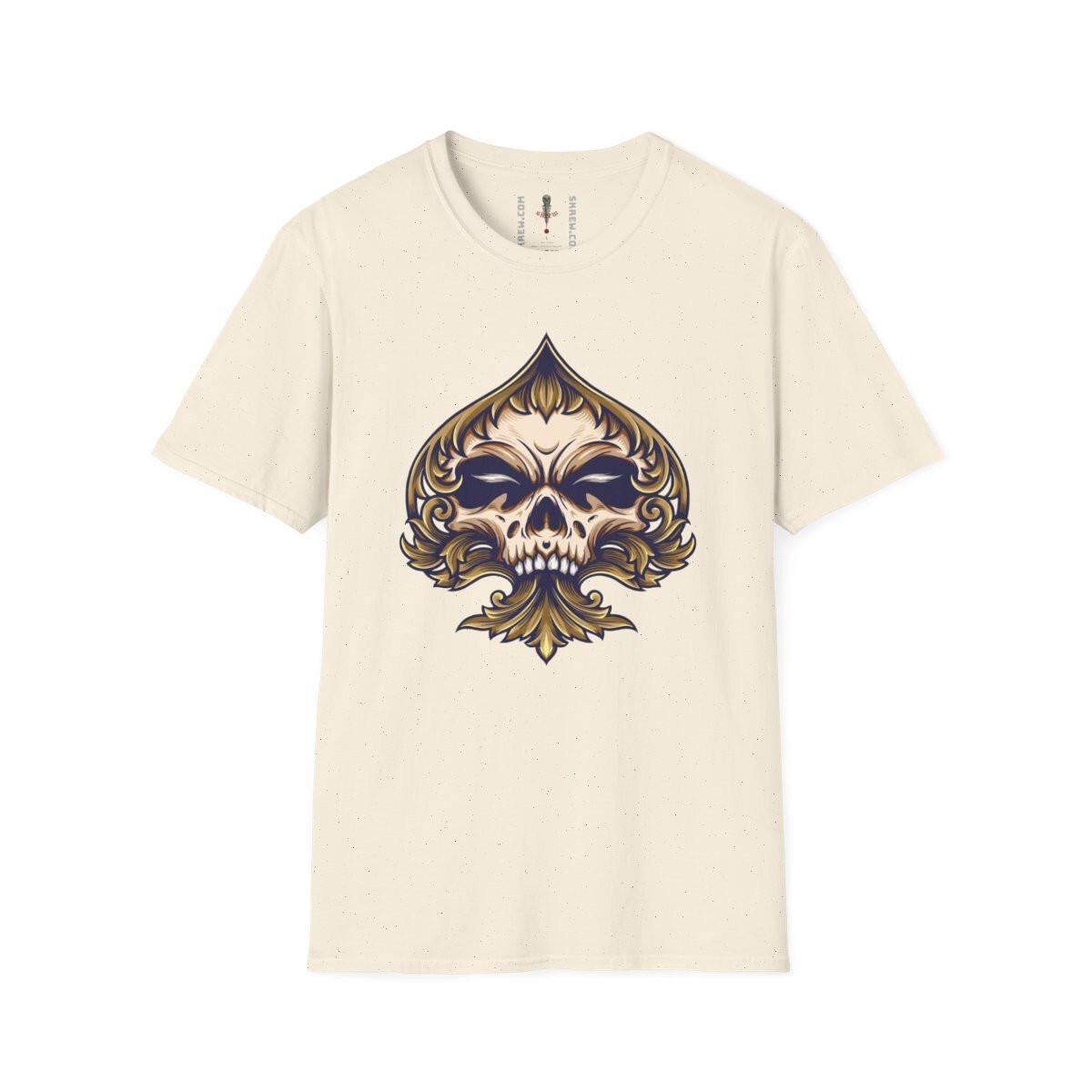 Skull of Spades Unisex Softstyle T-Shirt S