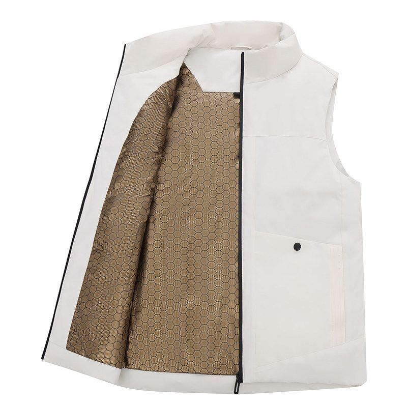 Foreign Trade Export Surplus Autumn and Winter Unisex Sleeveless Vest Fashion Stand Collar Sports Casual Fashion Vest Jacket