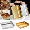 Gold Silver Multi-sizes Tray Stainless Steel BBQ Plate Durable Towel Tray  for Homes