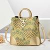 Chic Casual Shoulder Bag In Gold Khaki Beige Blue And Black For Moms On The Go