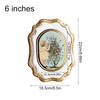 1Pc Photo Frame European Style Desktop Ornaments Originality Golden Vintage Arrange The Table Wall Hanging Resin