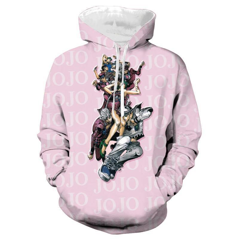 Jojos Bizarre Adventure Hoodie 3d Print Hooded Sweatershirt Pullover Cosplay