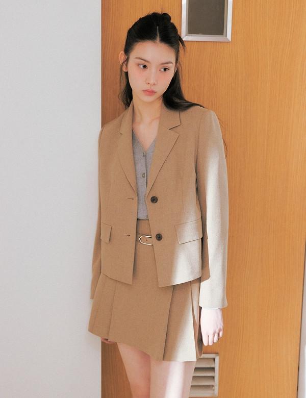 Roem Pleated Mini Skirt Set_Rmwhg23R11