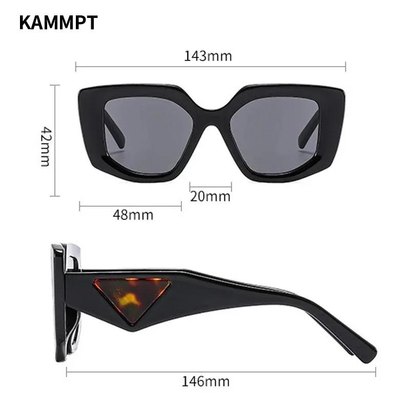 Vintage Brand Designer Polygon Sunglasses Women For Men Luxury Fashion Sun Glasses Trendy Punk Ladies Orange Big Shades