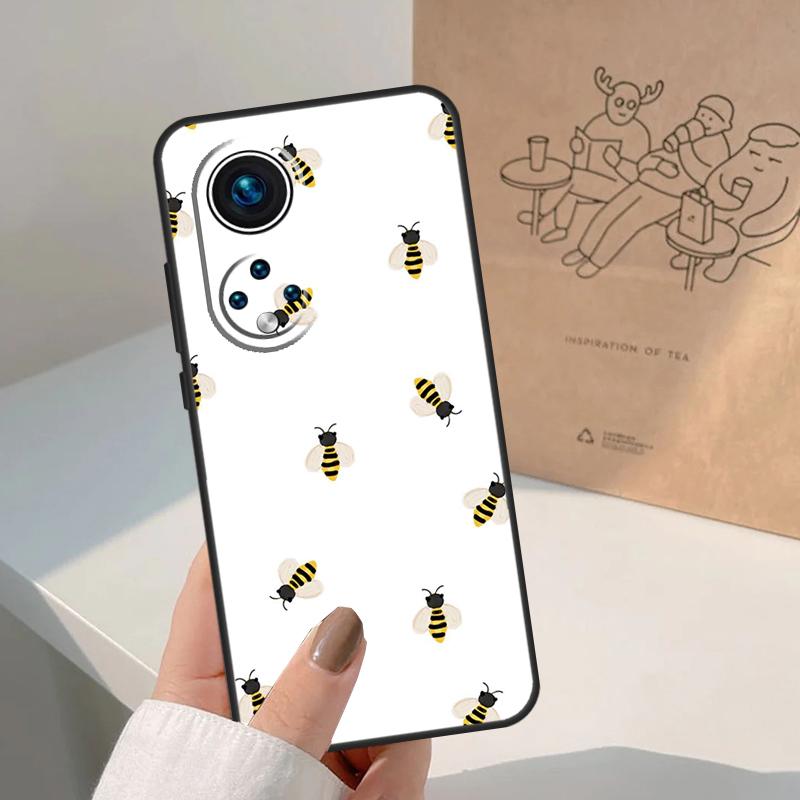 Bee Bumblebee Pattern For Honor Magic 8 7 6 5 Pro Case For Honor X9d X9c X9b X9a X8c X8b Win 200 400 50 70 90 Lite