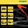 20V Jumper Cables Adapter For Dewalt- 2FT 8AWG Purple Copper, Large Clamps, Portable Battery Starter Auto Booster Cables For Cars/Lawn Mower/Tools,