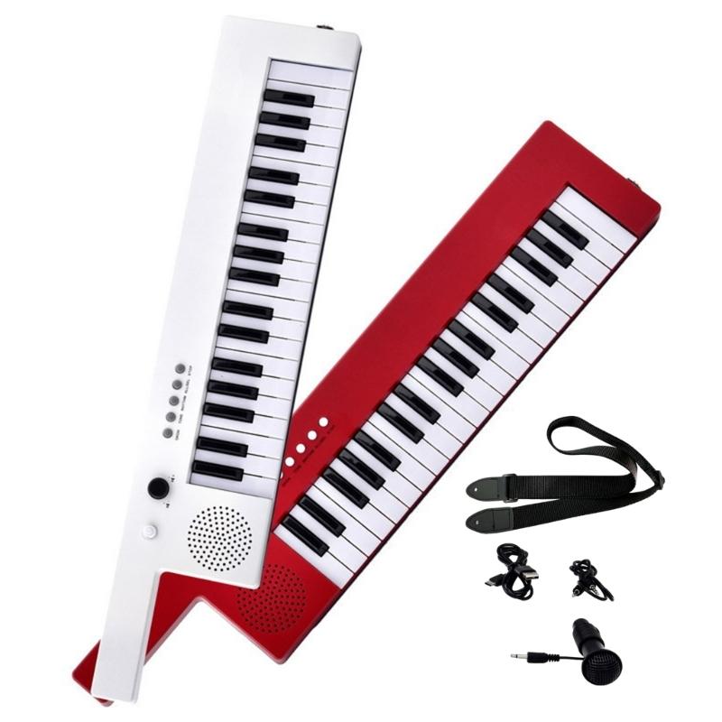 Kids Piano Keyboard, 37 Keys Electronic Keyboard Portable Musical Piano with Microphone and Power Connector for Boy Girl
