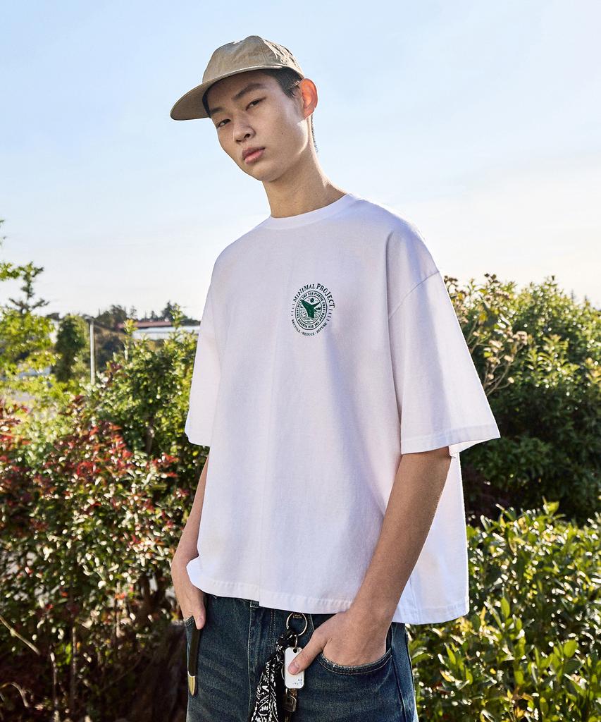 MINIMALPROJECT Whale Pigment Crop Short Sleeve T-Shirt Mst166C / 3 Colors