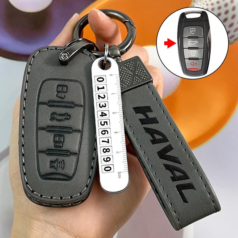 Haval Autoschlüsselhülle für H6, Big Dog, F7, Xiaolong MAX, Roter Hase, H5, Beast, H9 - High-End Tasche für 23 Modelle