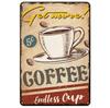 Vintage Coffee Metal Tin Sign Plaque Metal Plate Retro Wall Art Posters For Cafe Bar Pub Kitchen Club Iron Painting Decoratio