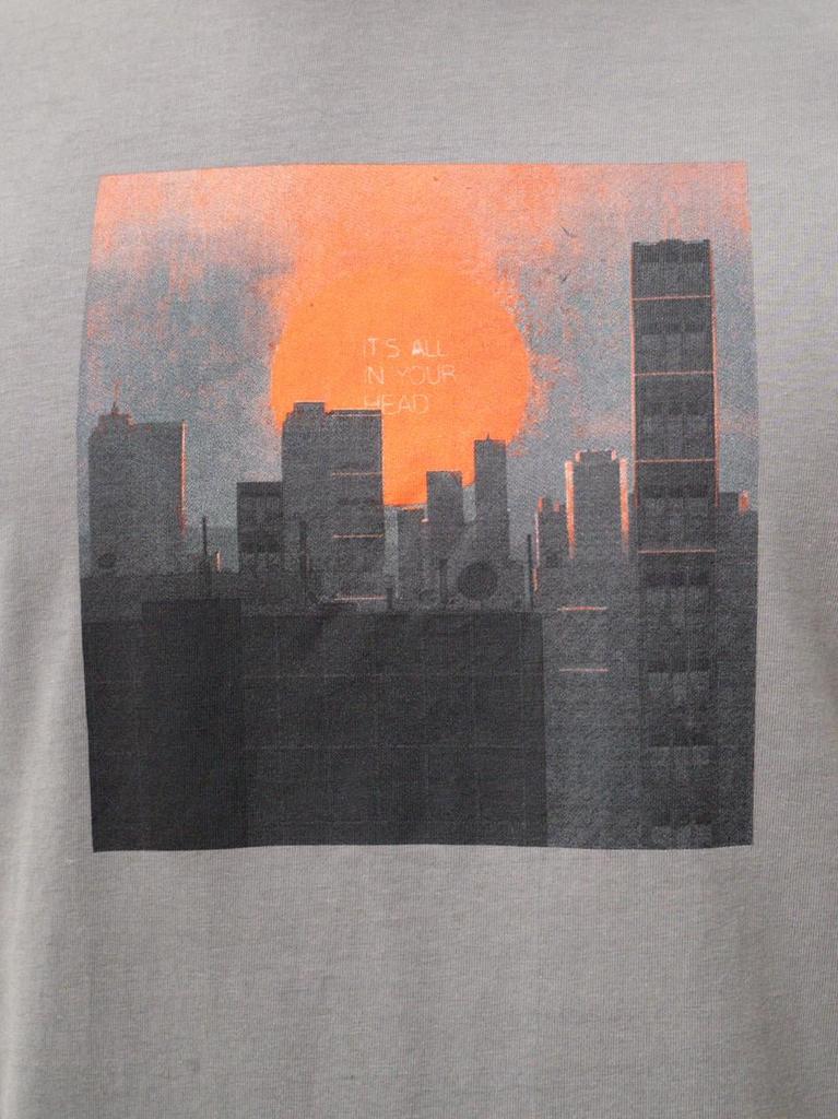 Men's Gray MyStars Sunset City Short Sleeve T-Shirt L